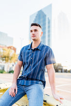 Load image into Gallery viewer, Blue Sunset Short Sleeve Shirt